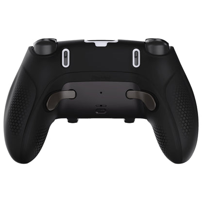 PlayVital Ninja Edition Anti-Slip Half-Covered Silicone Cover Skin with Thumb Grip Caps for PS5 Edge Controller - Black - EYPFP001 PlayVital