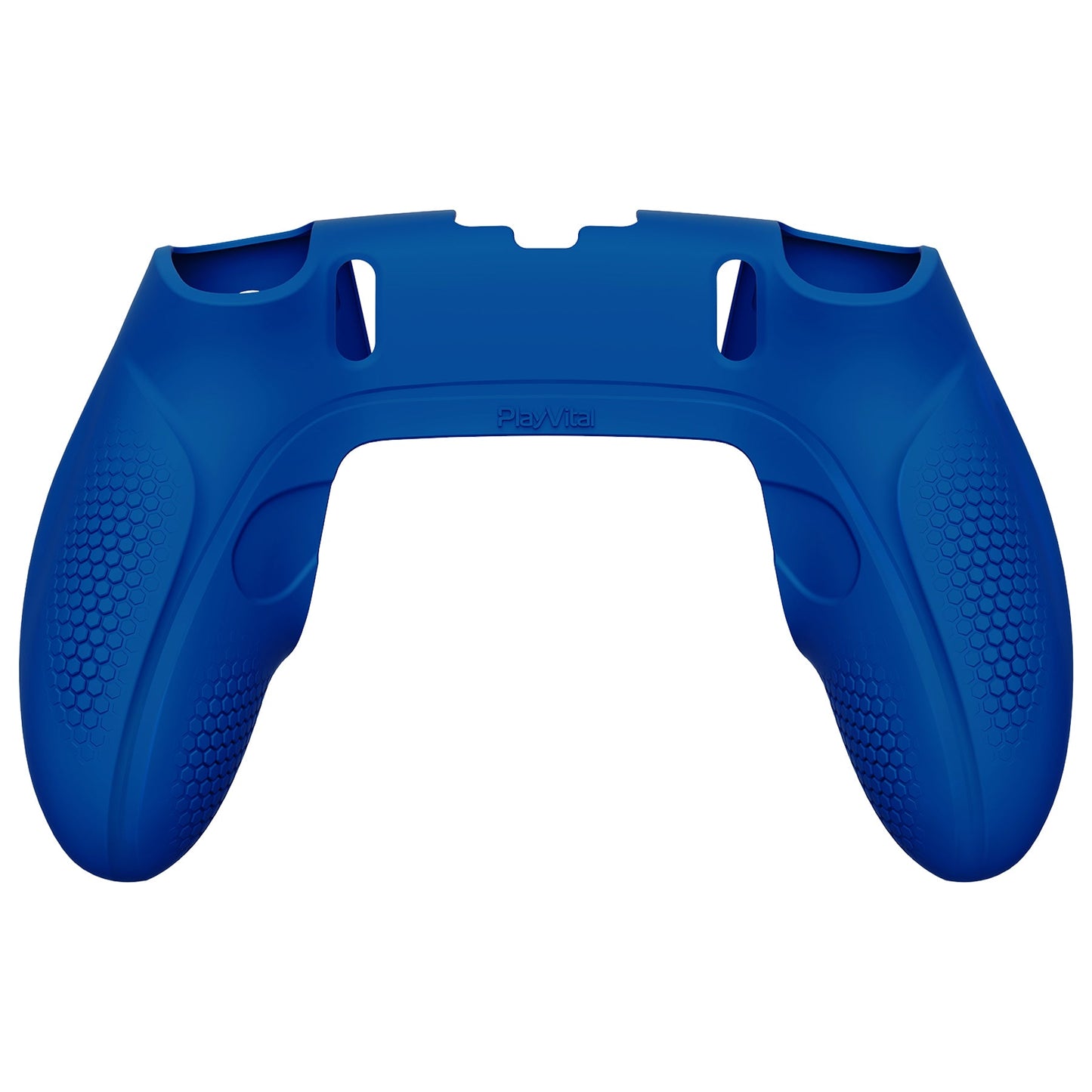 PlayVital Ninja Edition Anti-Slip Half-Covered Silicone Cover Skin with Thumb Grip Caps for PS5 Edge Controller - Blue - EYPFP008 PlayVital