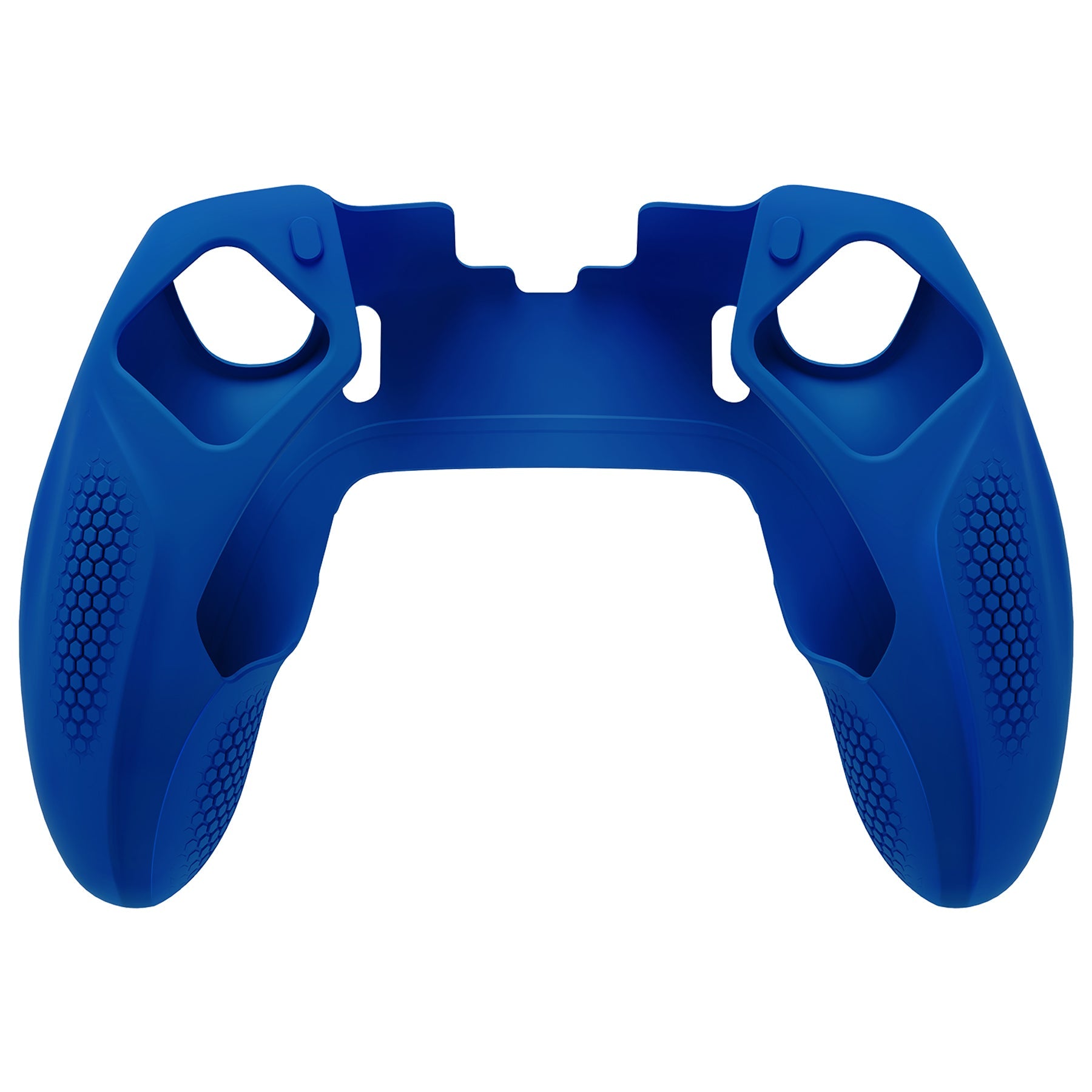 PlayVital Ninja Edition Anti-Slip Half-Covered Silicone Cover Skin with Thumb Grip Caps for PS5 Edge Controller - Blue - EYPFP008 PlayVital