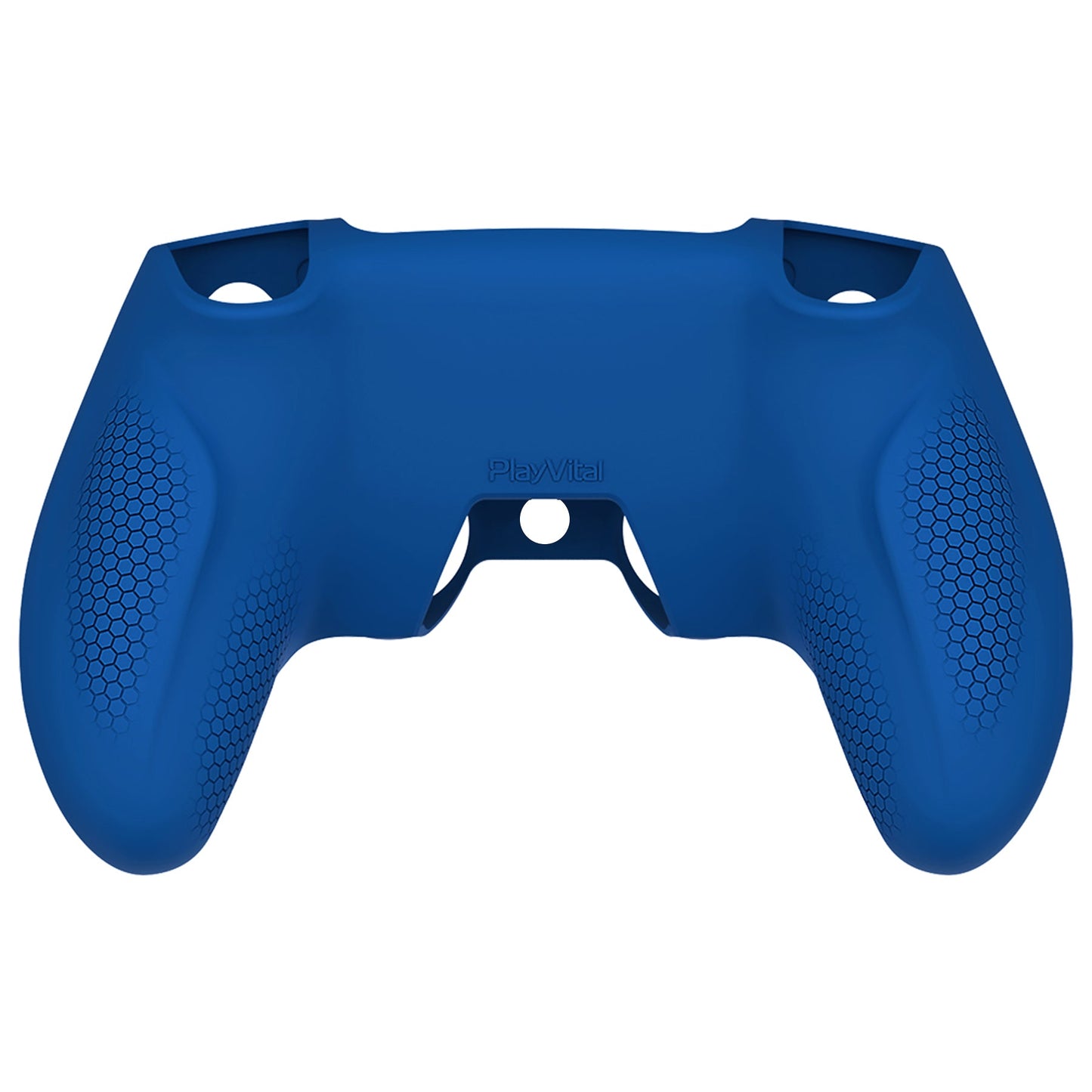 PlayVital Ninja Edition Anti-Slip Silicone Cover Skin with Thumb Grips for PS5 Wireless Controller, Compatible with Charging Station - Blue - MQRPFP005 PlayVital