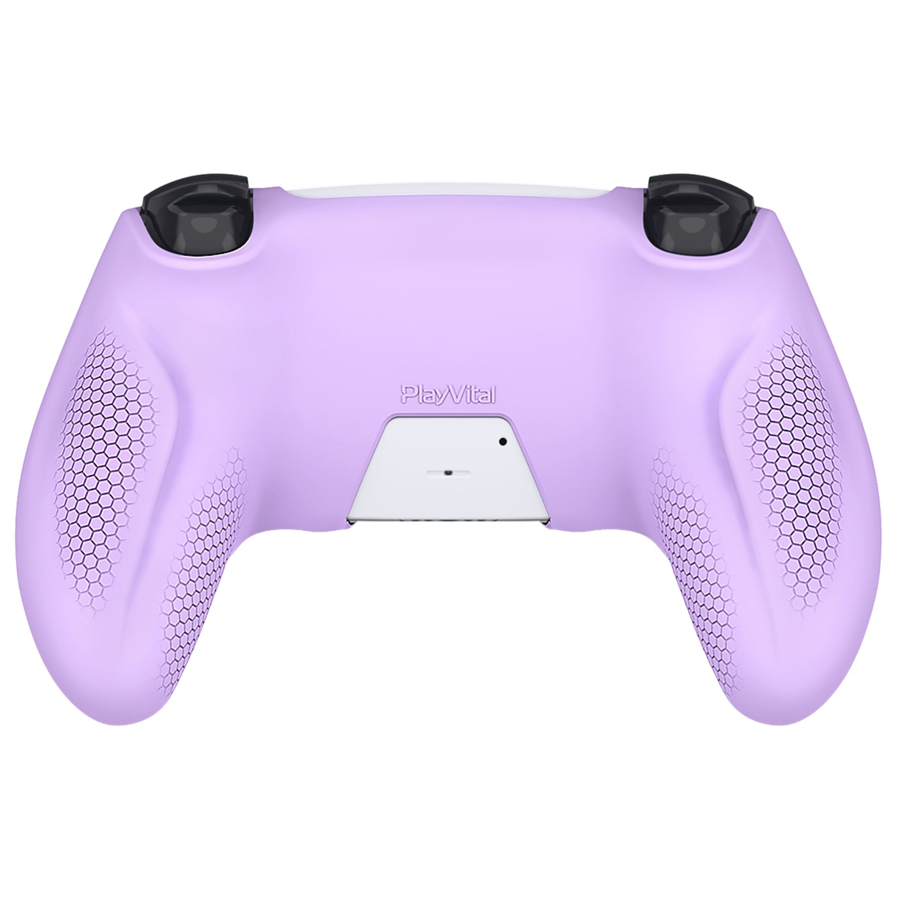 PlayVital Ninja Edition Anti-Slip Silicone Cover Skin with Thumb Grips for PS5 Wireless Controller, Compatible with Charging Station - Mauve Purple - MQRPFP004 PlayVital