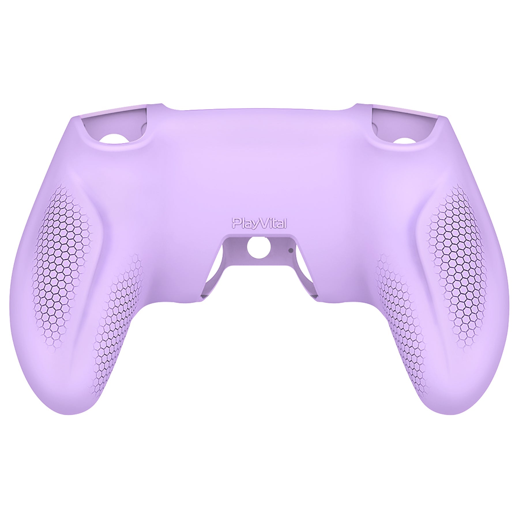 PlayVital Ninja Edition Anti-Slip Silicone Cover Skin with Thumb Grips for PS5 Wireless Controller, Compatible with Charging Station - Mauve Purple - MQRPFP004 PlayVital