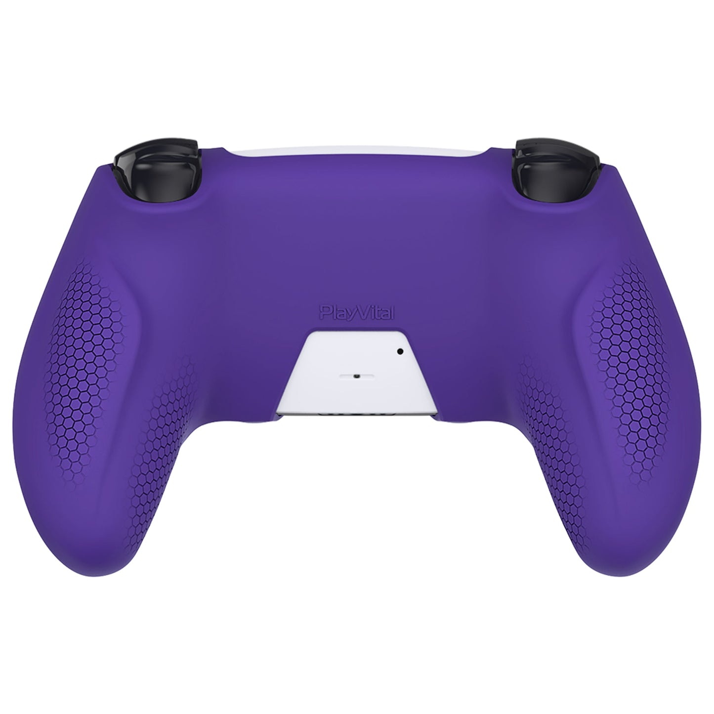 PlayVital Ninja Edition Anti-Slip Silicone Cover Skin with Thumb Grips for PS5 Wireless Controller, Compatible with Charging Station - Purple - MQRPFP003 PlayVital