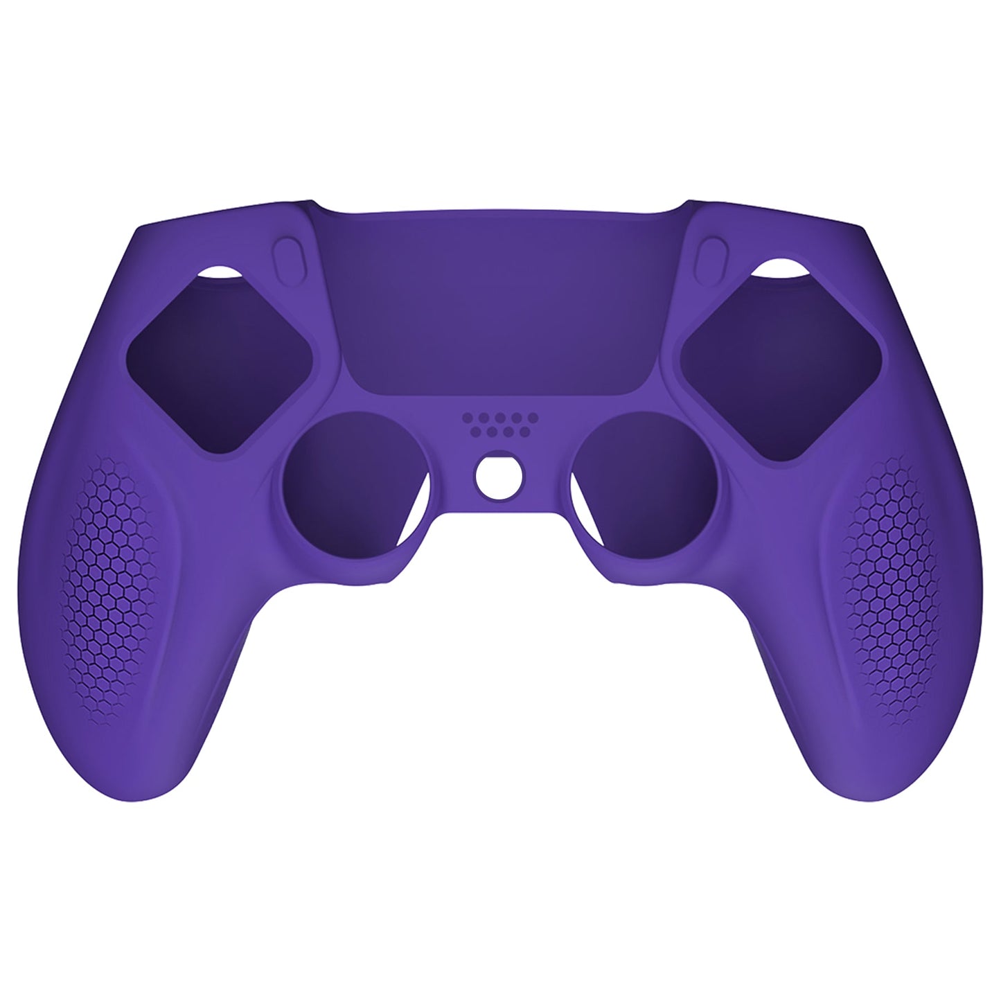 PlayVital Ninja Edition Anti-Slip Silicone Cover Skin with Thumb Grips for PS5 Wireless Controller, Compatible with Charging Station - Purple - MQRPFP003 PlayVital