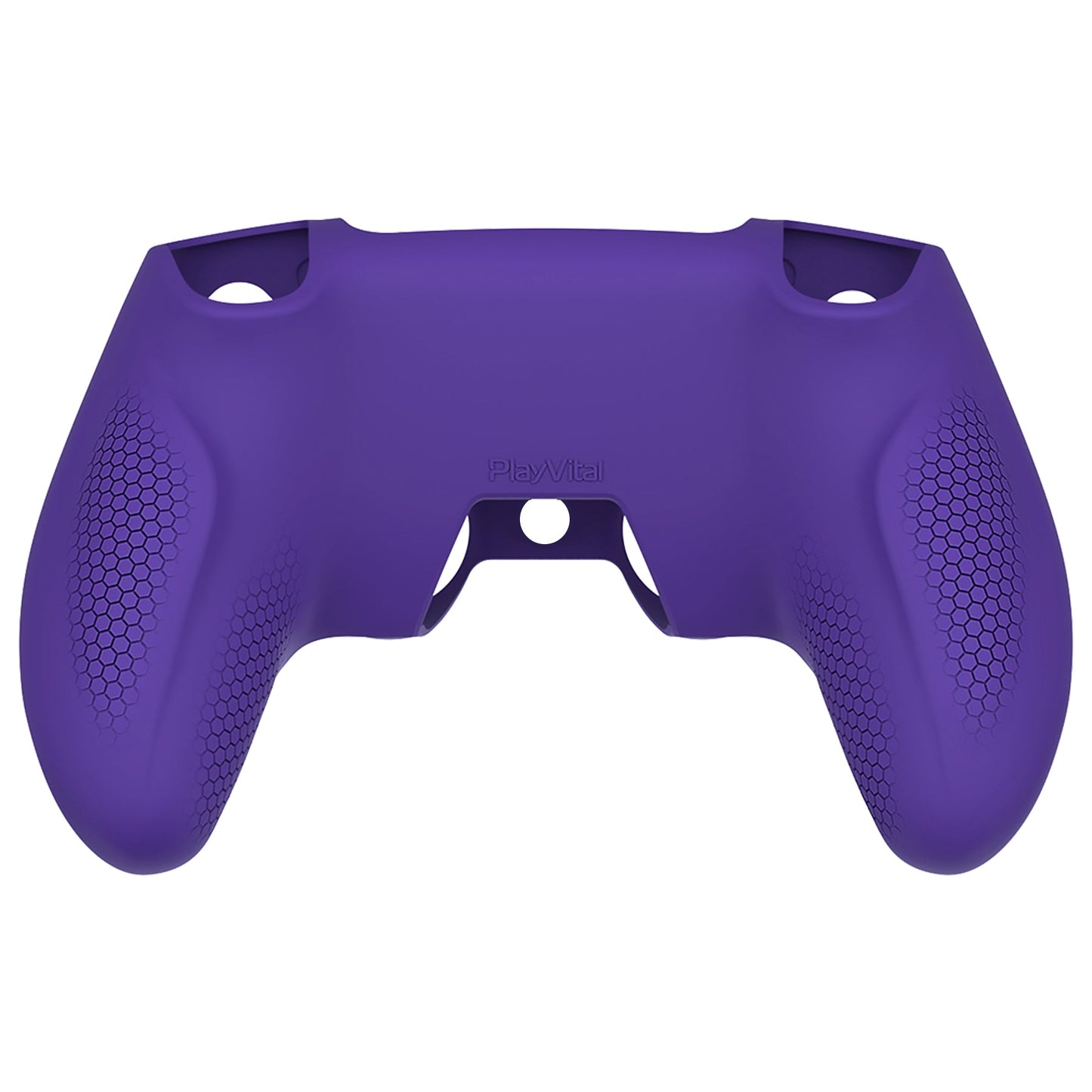 PlayVital Ninja Edition Anti-Slip Silicone Cover Skin with Thumb Grips for PS5 Wireless Controller, Compatible with Charging Station - Purple - MQRPFP003 PlayVital