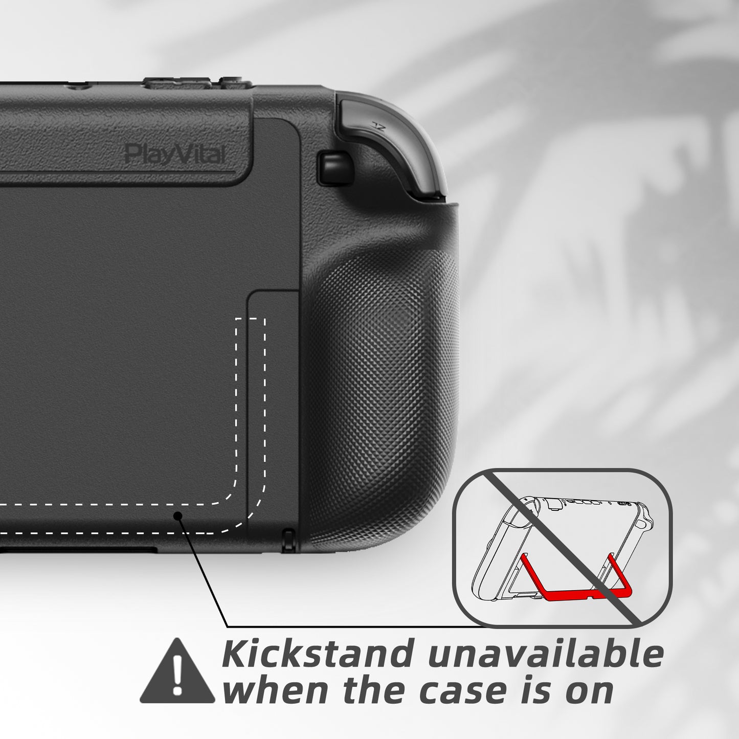 PlayVital PURE Nintendo Switch 2（2025）対応 TPU保護ケース ドック対応 耐衝撃 人間工学設計 グリップ付き 滑り止め 親指グリップキャップ付き【ブラック】