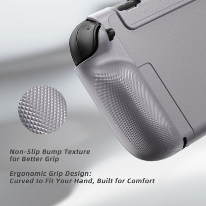 PlayVital PURE Nintendo Switch 2（2025）対応 TPU保護ケース ドック対応 耐衝撃 人間工学設計 グリップ付き 滑り止め 親指グリップキャップ付き【グレー】