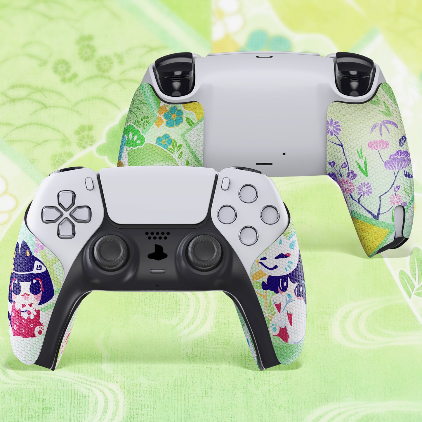 PlayVital プロフェッショナル 滑り止め 吸汗性 コントローラーグリップ PS5 コントローラー用【ウィッシングシュライン】