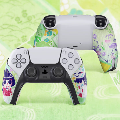 PlayVital プロフェッショナル 滑り止め 吸汗性 コントローラーグリップ PS5 コントローラー用【ウィッシングシュライン】