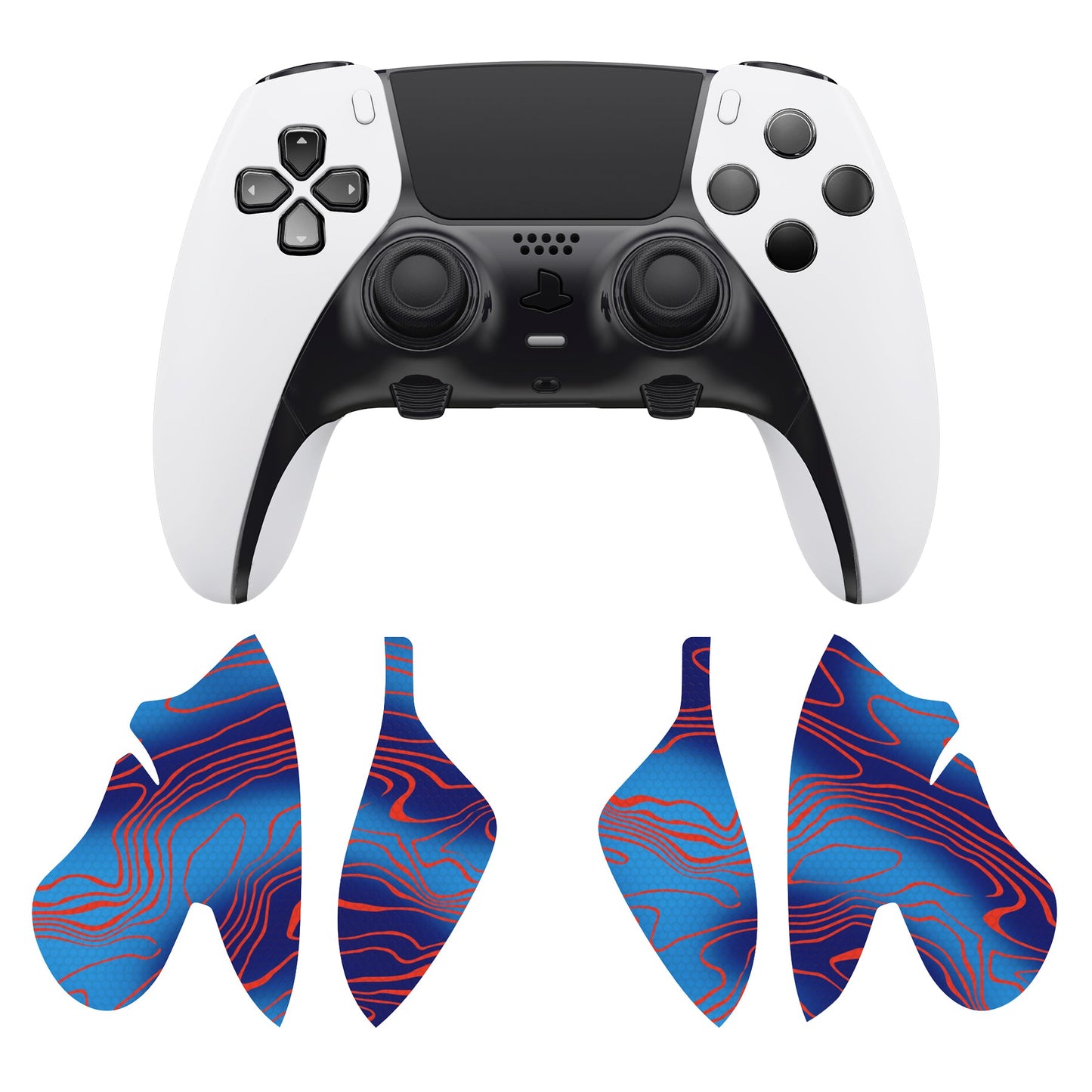 PlayVital Professional Textured Anti-Skid Sweat-Absorbent Controller Grip for PS5 Edge Wireless Controller - The Great Wave off Kanagawa - PFPJ156 (Copy) PlayVital