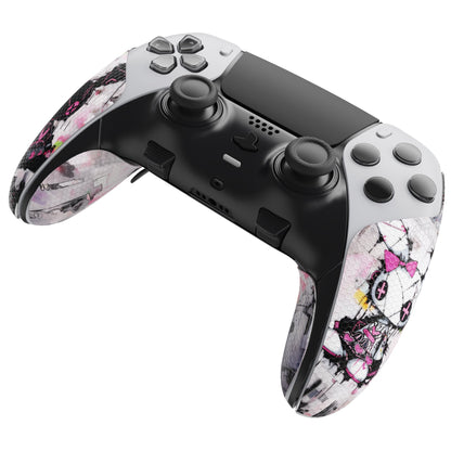 PlayVital Professional Textured Anti-Skid Sweat-Absorbent Controller Grip for PS5 Edge Wireless Controller - Lovely Punky Bunny - PFPJ155 PlayVital