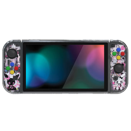 PlayVital Soft TPU Slim Protective Case with Colorful ABXY Direction Button Caps for NS Switch - Blossom POP Bunny - NTU6044G2 (Copy) PlayVital