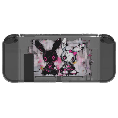 PlayVital Soft TPU Slim Protective Case with Colorful ABXY Direction Button Caps for NS Switch - Blossom POP Bunny - NTU6044G2 (Copy) PlayVital