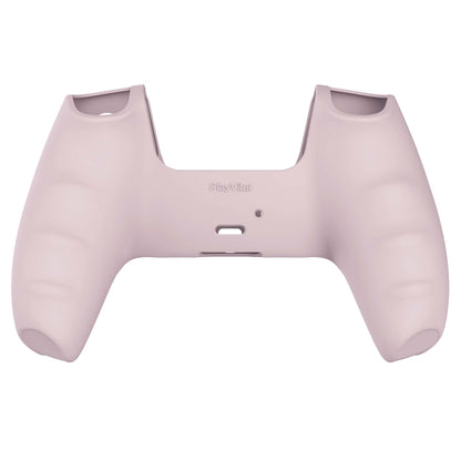 PlayVital Pure Series Anti-Slip Silicone Cover Skin with Thumb Grip Caps for PS5 Wireless Controller - Cherry Blossoms Pink - KOPF019 PlayVital