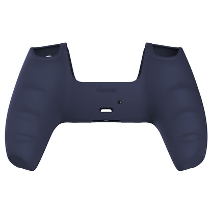 PlayVital Pure Series Anti-Slip Silicone Cover Skin with Thumb Grip Caps for PS5 Wireless Controller - Midnight Blue - KOPF003 PlayVital