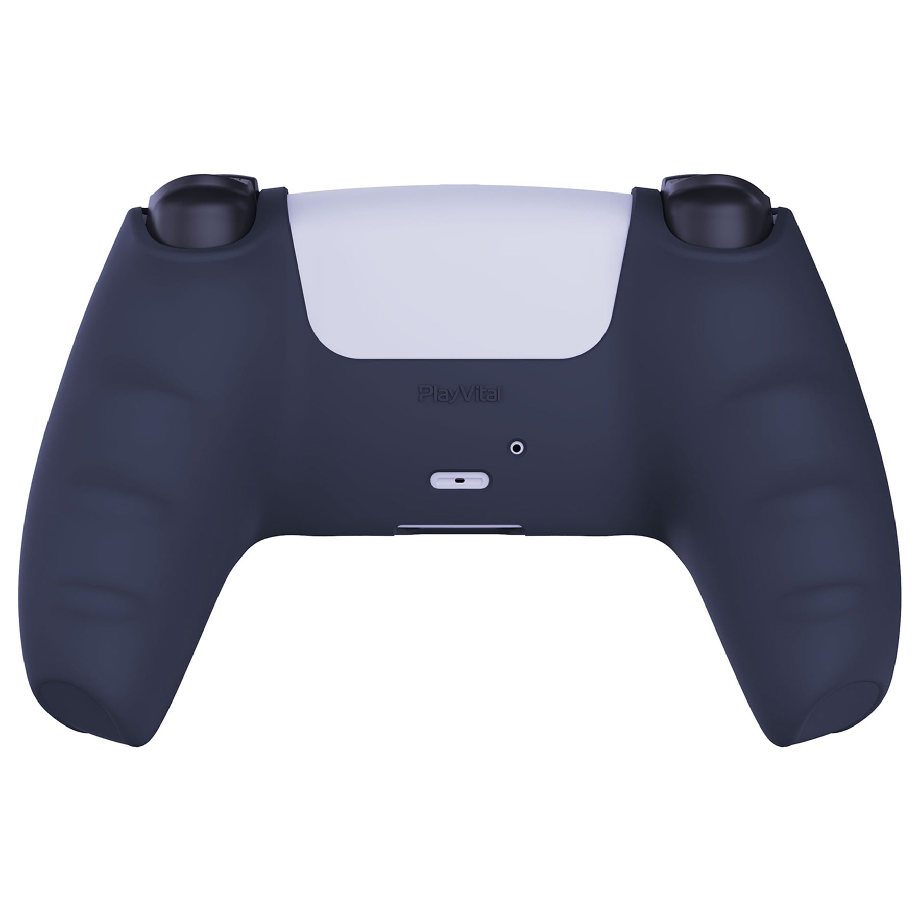 PlayVital Pure Series Anti-Slip Silicone Cover Skin with Thumb Grip Caps for PS5 Wireless Controller - Midnight Blue - KOPF003 PlayVital