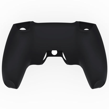 PlayVital Pure Series Dockable Model Anti-Slip Silicone Cover Skin with Thumb Grip Caps for PS5 Wireless Controller - Compatible with Charging Station - Black - EKPFP001 PlayVital