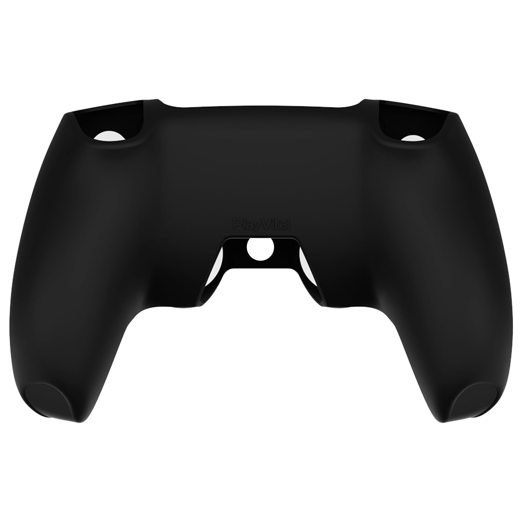 PlayVital Pure Series Dockable Model Anti-Slip Silicone Cover Skin with Thumb Grip Caps for PS5 Wireless Controller - Compatible with Charging Station - Carving Skull - EKPFL006 PlayVital