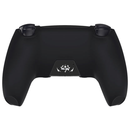 PlayVital Pure Series PS5 コントローラー用 シリコングリップカバー 6個のサムグリップ＆ステッカー付き／充電スタンド対応・滑り止めシリコンスキン 【ウィングス・シジル ホワイト】