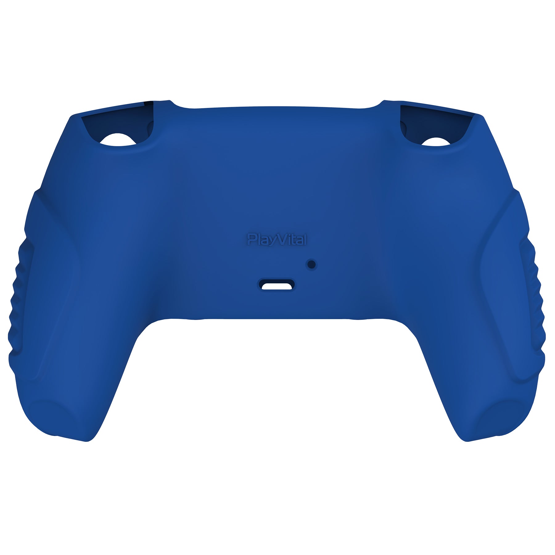 PlayVital Raging Warrior Edition Anti-slip Silicone Cover Skin with Thumbstick Caps for PS5 Wireless Controller - Blue - KZPF003 PlayVital