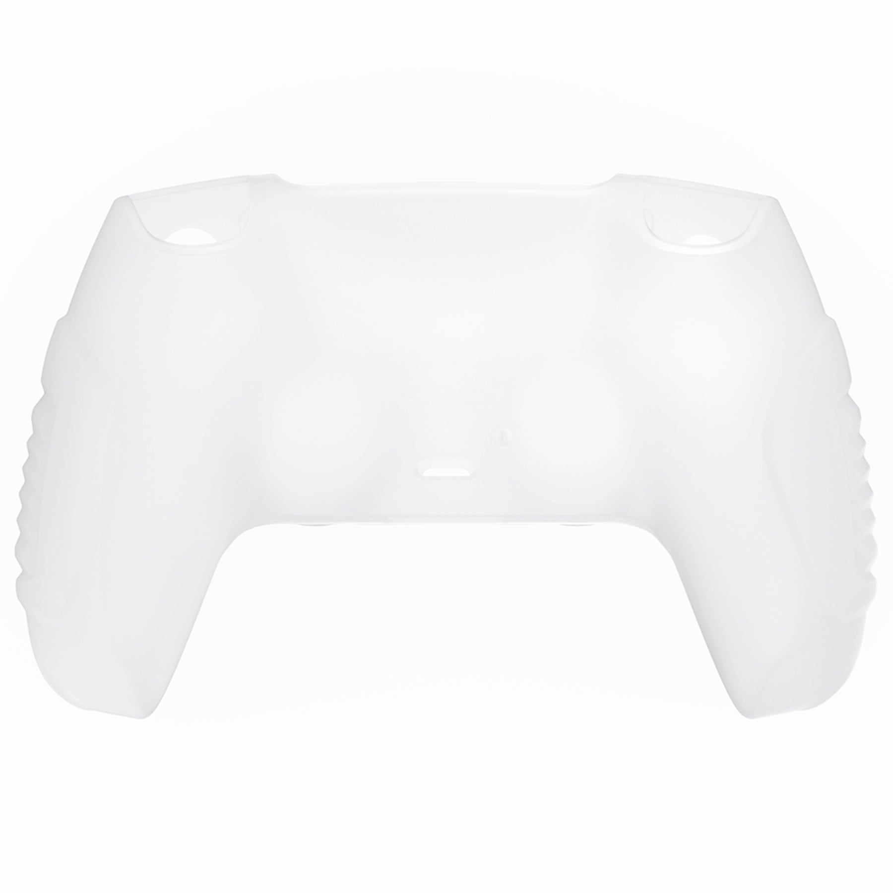 PlayVital Raging Warrior Edition Anti-slip Silicone Cover Skin with Thumbstick Caps for PS5 Wireless Controller - Clear White - KZPF005 PlayVital