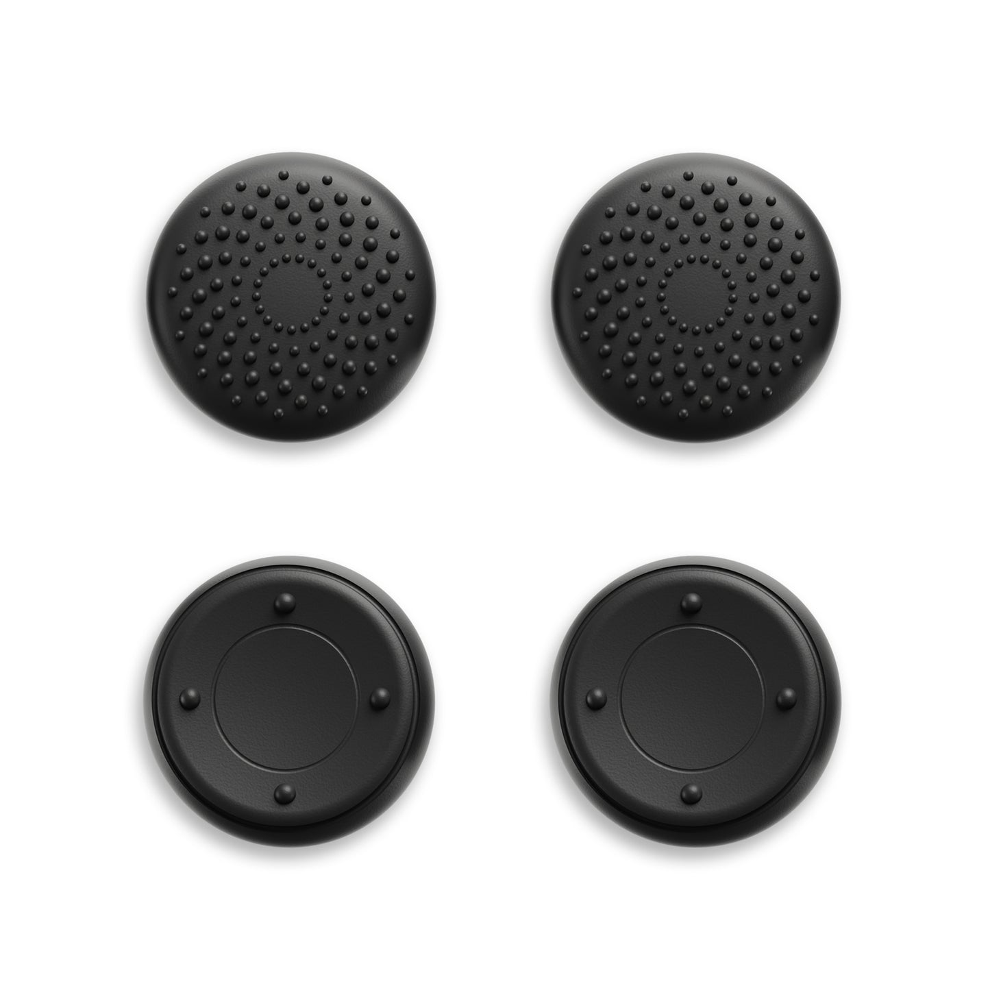 PlayVital 立体ドット＆スタッズデザイン 4個セット サムグリップ Steam Controller 2（2026）用 滑り止めテクスチャグリップキャップ【ブラック】