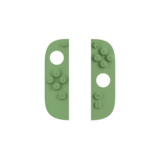 PlayVital Nintendo Switch 2 用 交換式ボタンカラーインサート 保護ケース用 Cuteソリッドカラーシリーズ＆ソリッドカラーシリーズ対応【抹茶グリーン】