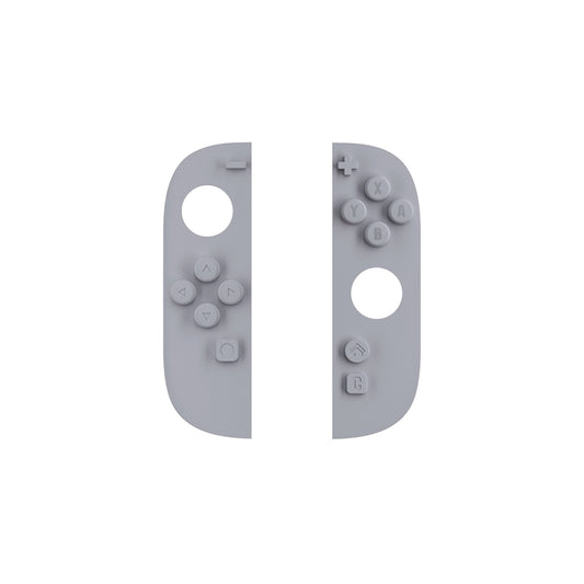 PlayVital Nintendo Switch 2 用 交換式ボタンカラーインサート 保護ケース用 Cuteソリッドカラーシリーズ＆ソリッドカラーシリーズ対応【グレー】