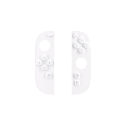 PlayVital Nintendo Switch 2 用 交換式ボタンカラーインサート 保護ケース用 Cuteソリッドカラーシリーズ＆ソリッドカラーシリーズ対応【ホワイト】