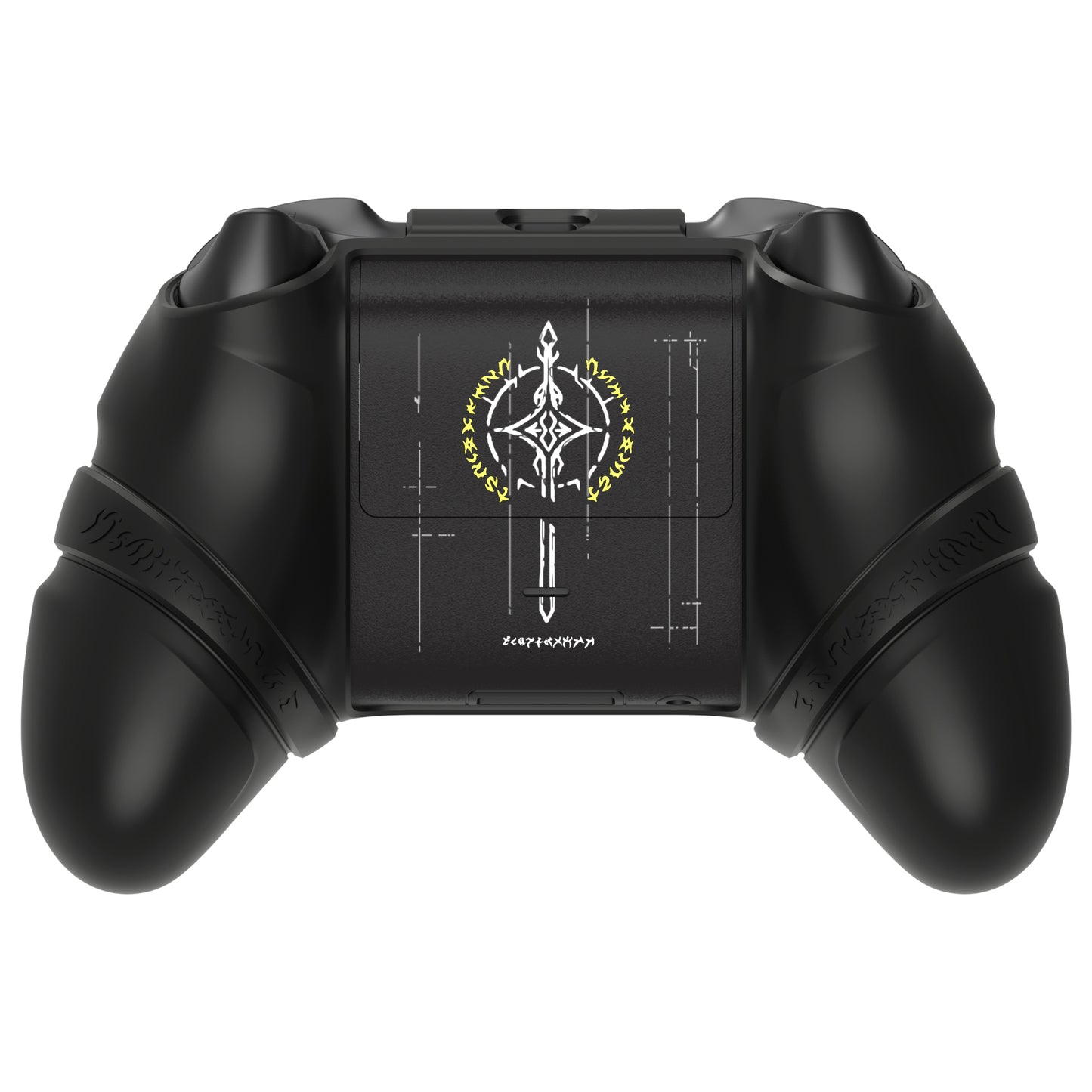 PlayVital Runes Edition シリコンカバースキン Xbox Series X/S コントローラー & Xbox Core ワイヤレスコントローラー用 サムグリップ＆ステッカー付き【ブラック】