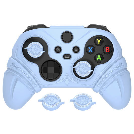 PlayVital Runes Edition シリコンカバースキン Xbox Series X/S コントローラー & Xbox Core ワイヤレスコントローラー用 サムグリップ＆ステッカー付き【ブルー】