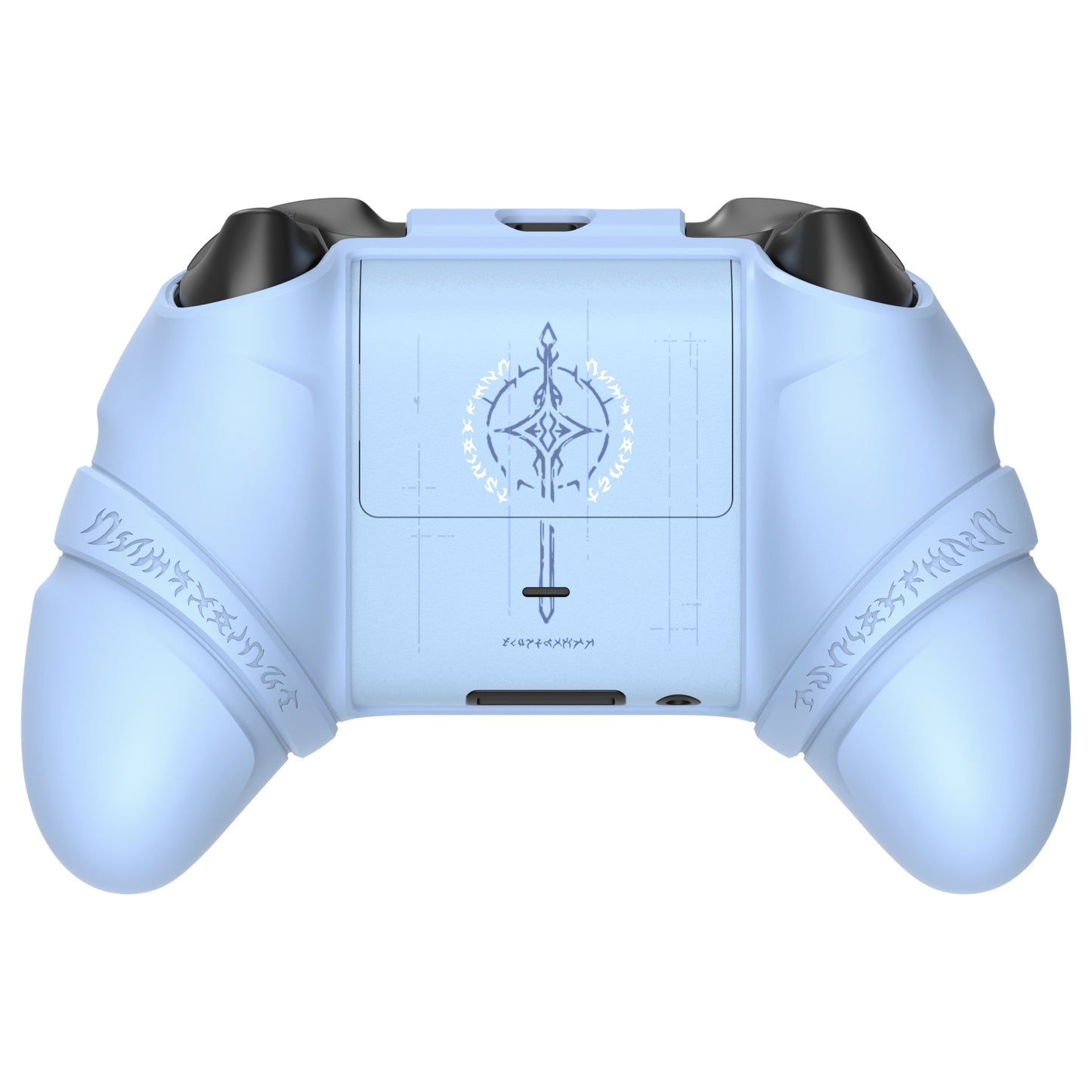PlayVital Runes Edition シリコンカバースキン Xbox Series X/S コントローラー & Xbox Core ワイヤレスコントローラー用 サムグリップ＆ステッカー付き【ブルー】