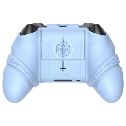 PlayVital Runes Edition シリコンカバースキン Xbox Series X/S コントローラー & Xbox Core ワイヤレスコントローラー用 サムグリップ＆ステッカー付き【ブルー】
