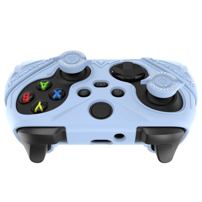 PlayVital Runes Edition シリコンカバースキン Xbox Series X/S コントローラー & Xbox Core ワイヤレスコントローラー用 サムグリップ＆ステッカー付き【ブルー】