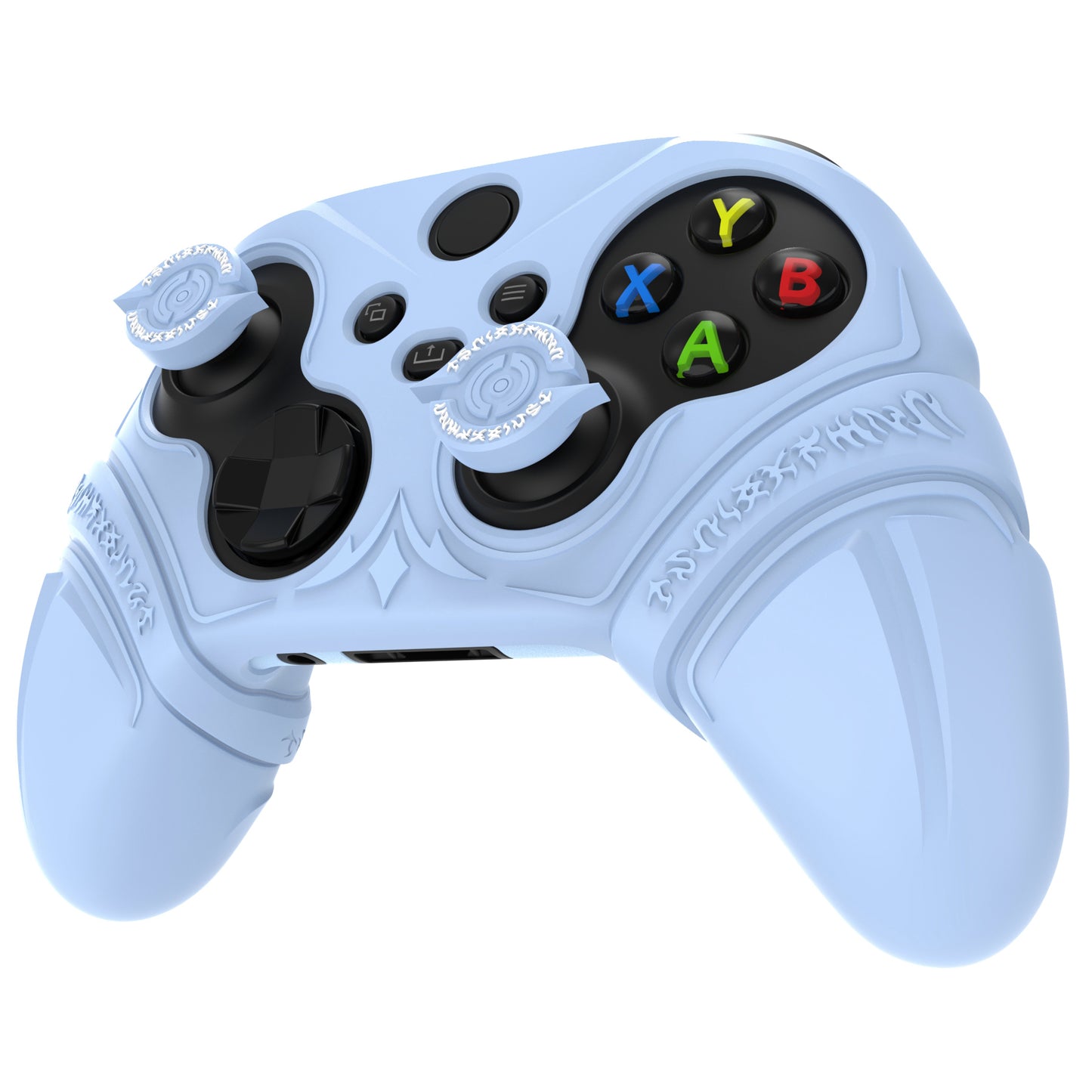 PlayVital Runes Edition シリコンカバースキン Xbox Series X/S コントローラー & Xbox Core ワイヤレスコントローラー用 サムグリップ＆ステッカー付き【ブルー】
