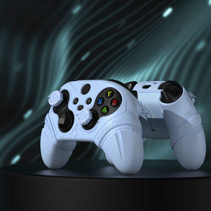 PlayVital Runes Edition シリコンカバースキン Xbox Series X/S コントローラー & Xbox Core ワイヤレスコントローラー用 サムグリップ＆ステッカー付き【ブルー】