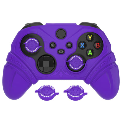 PlayVital Runes Edition シリコンカバースキン Xbox Series X/S コントローラー & Xbox Core ワイヤレスコントローラー用 サムグリップ＆ステッカー付き【パープル】
