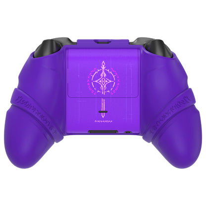 PlayVital Runes Edition シリコンカバースキン Xbox Series X/S コントローラー & Xbox Core ワイヤレスコントローラー用 サムグリップ＆ステッカー付き【パープル】