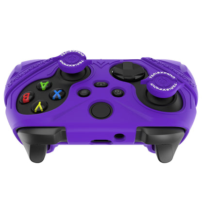 PlayVital Runes Edition シリコンカバースキン Xbox Series X/S コントローラー & Xbox Core ワイヤレスコントローラー用 サムグリップ＆ステッカー付き【パープル】