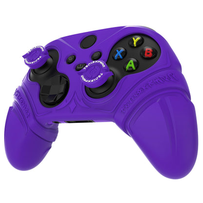 PlayVital Runes Edition シリコンカバースキン Xbox Series X/S コントローラー & Xbox Core ワイヤレスコントローラー用 サムグリップ＆ステッカー付き【パープル】