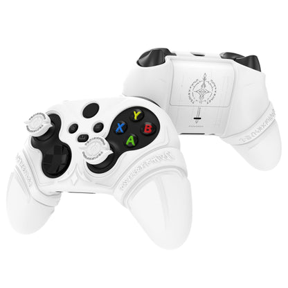 PlayVital Runes Edition シリコンカバースキン Xbox Series X/S コントローラー & Xbox Core ワイヤレスコントローラー用 サムグリップ＆ステッカー付き【ホワイト】