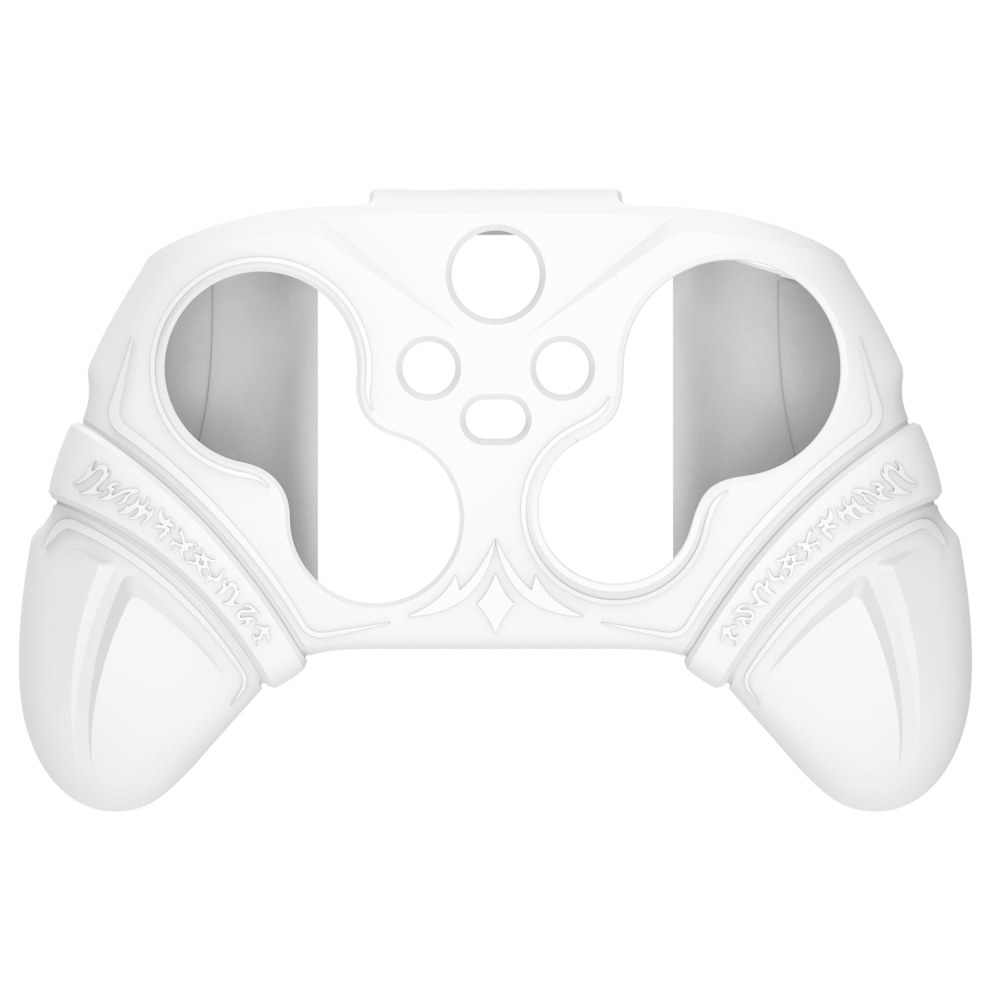 PlayVital Runes Edition シリコンカバースキン Xbox Series X/S コントローラー & Xbox Core ワイヤレスコントローラー用 サムグリップ＆ステッカー付き【ホワイト】