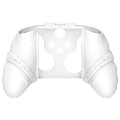 PlayVital Runes Edition シリコンカバースキン Xbox Series X/S コントローラー & Xbox Core ワイヤレスコントローラー用 サムグリップ＆ステッカー付き【ホワイト】