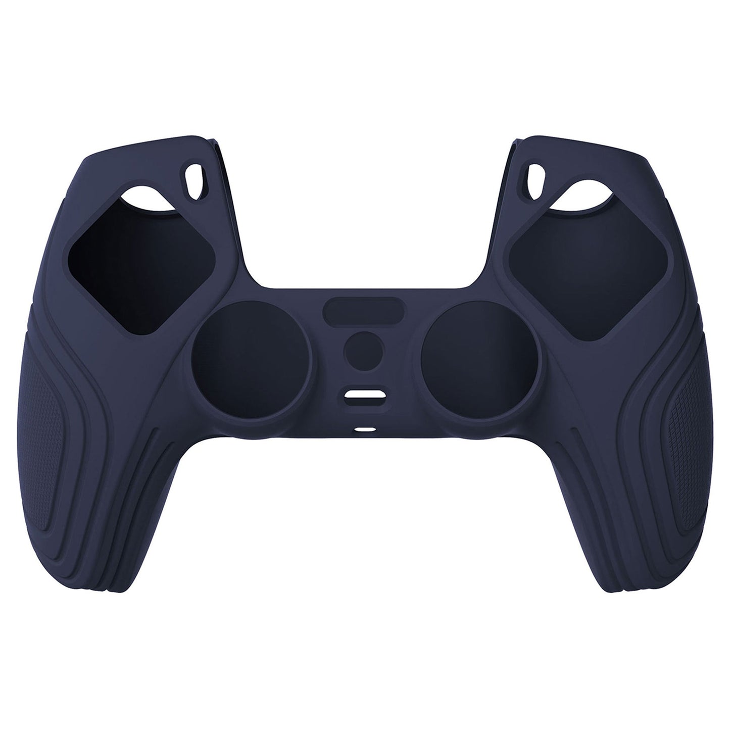 PlayVital Samurai Edition Anti-Slip Silicone Cover Skin with Thumb Grip Caps for PS5 Wireless Controller - Midnight Blue - BWPF003 PlayVital