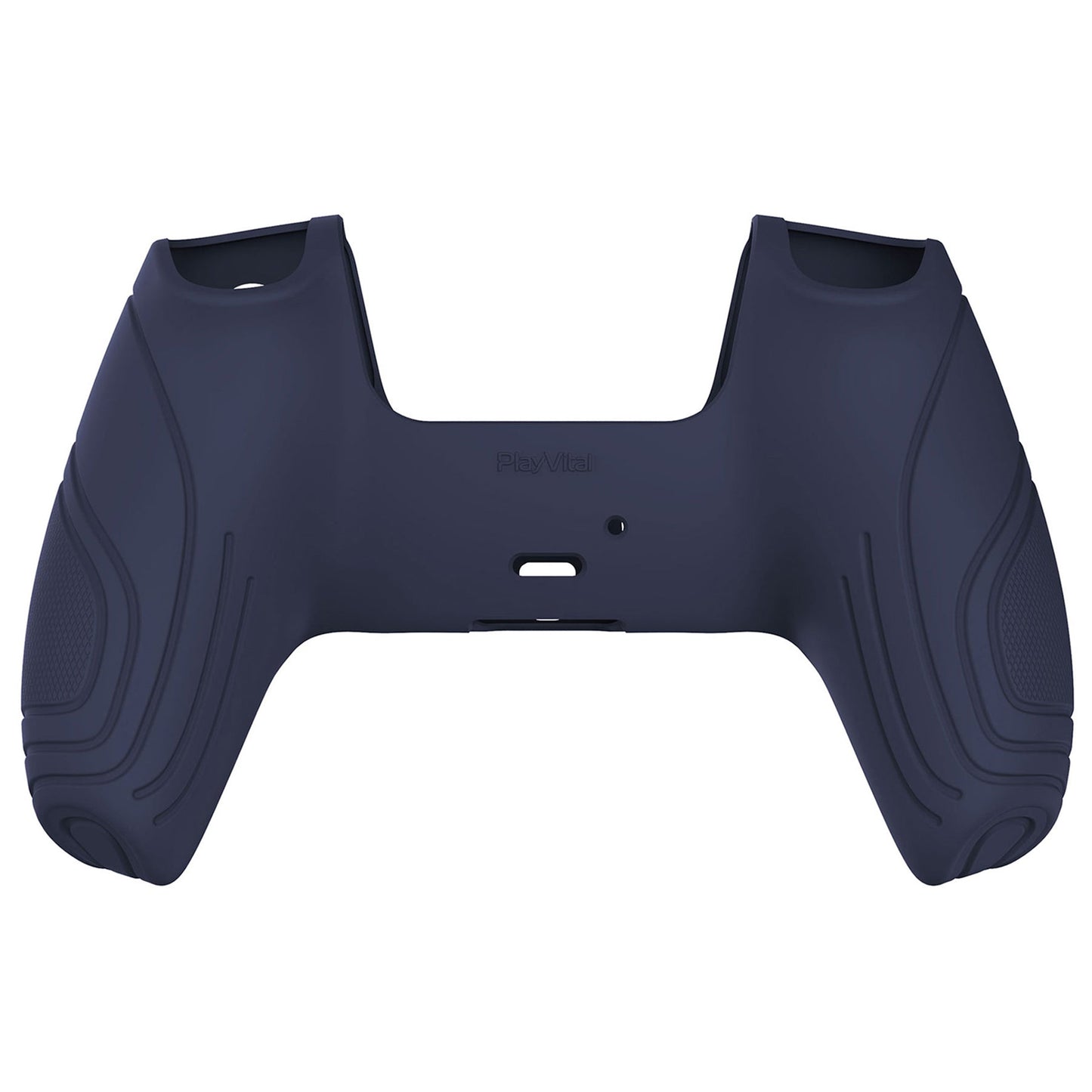 PlayVital Samurai Edition Anti-Slip Silicone Cover Skin with Thumb Grip Caps for PS5 Wireless Controller - Midnight Blue - BWPF003 PlayVital