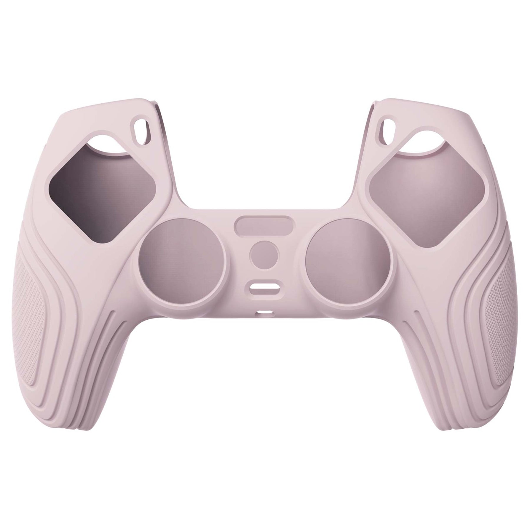 PlayVital Samurai Edition Anti-Slip Silicone Cover Skin with Thumb Grip Caps for PS5 Wireless Controller - Pink - BWPF005 PlayVital