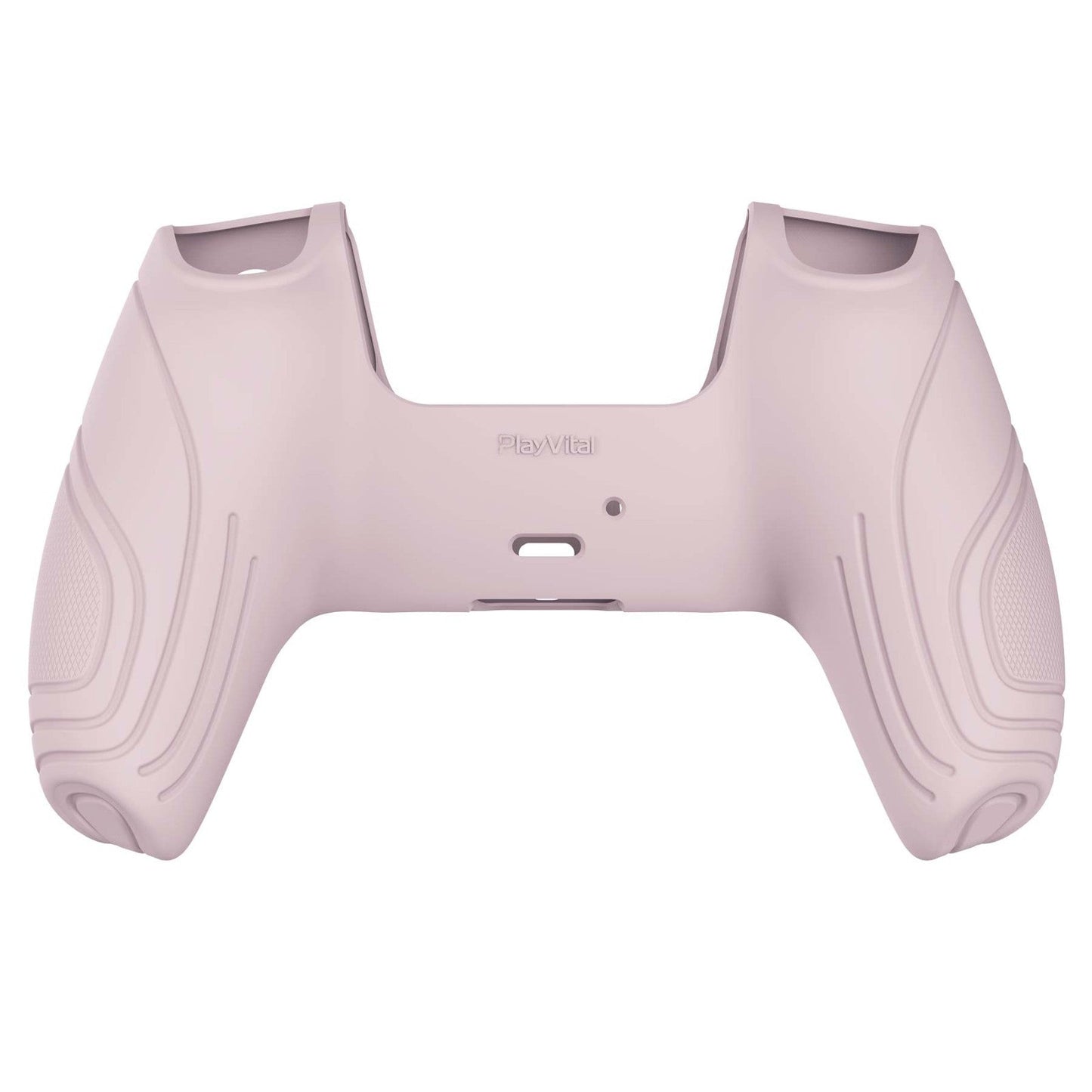 PlayVital Samurai Edition Anti-Slip Silicone Cover Skin with Thumb Grip Caps for PS5 Wireless Controller - Pink - BWPF005 PlayVital