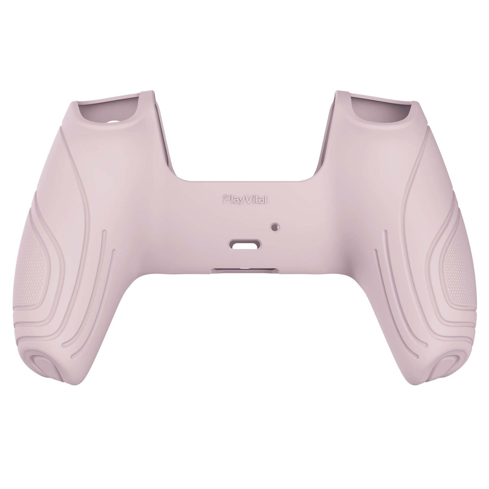 PlayVital Samurai Edition Anti-Slip Silicone Cover Skin with Thumb Grip Caps for PS5 Wireless Controller - Pink - BWPF005 PlayVital