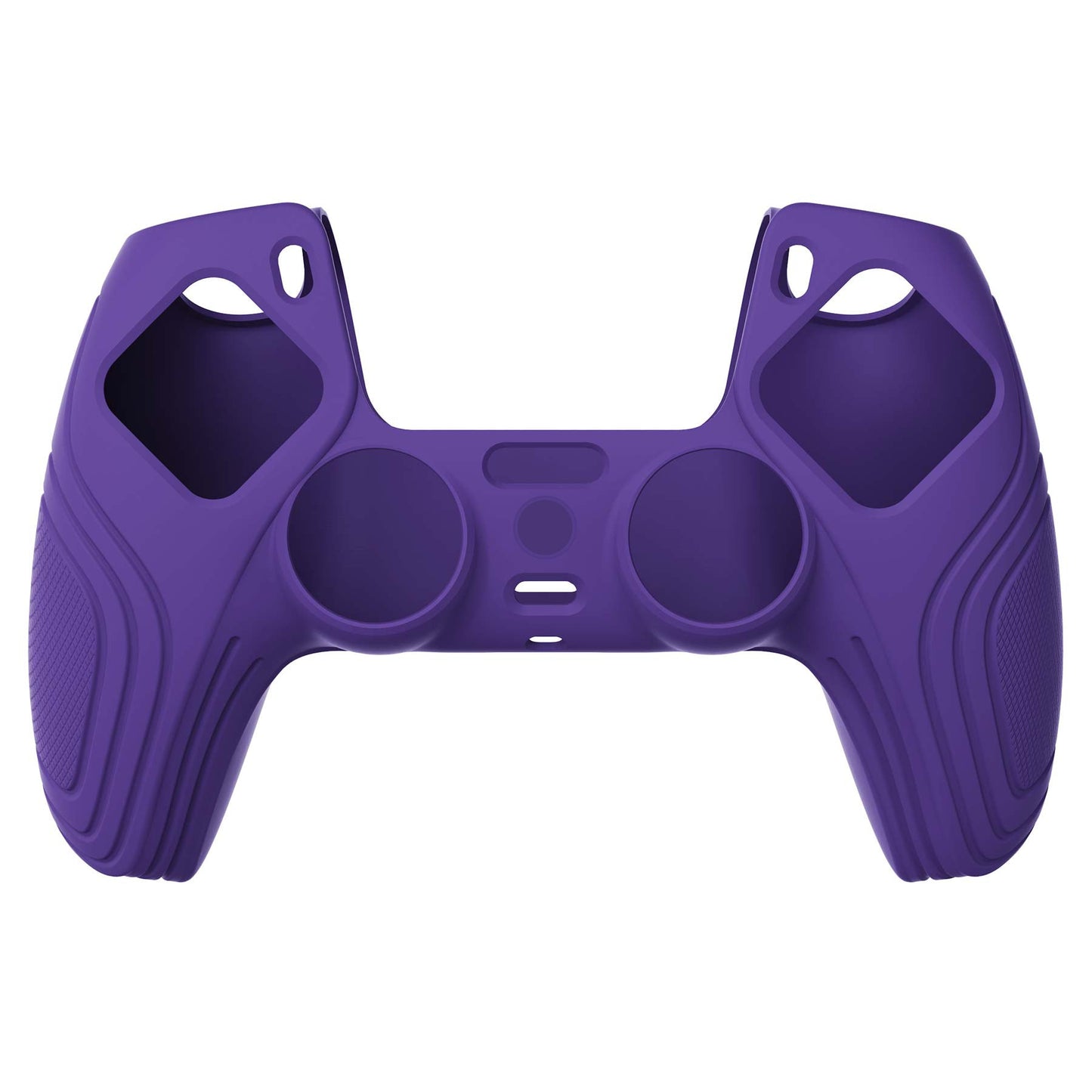 PlayVital Samurai Edition Anti-Slip Silicone Cover Skin with Thumb Grip Caps for PS5 Wireless Controller - Purple - BWPF007 PlayVital