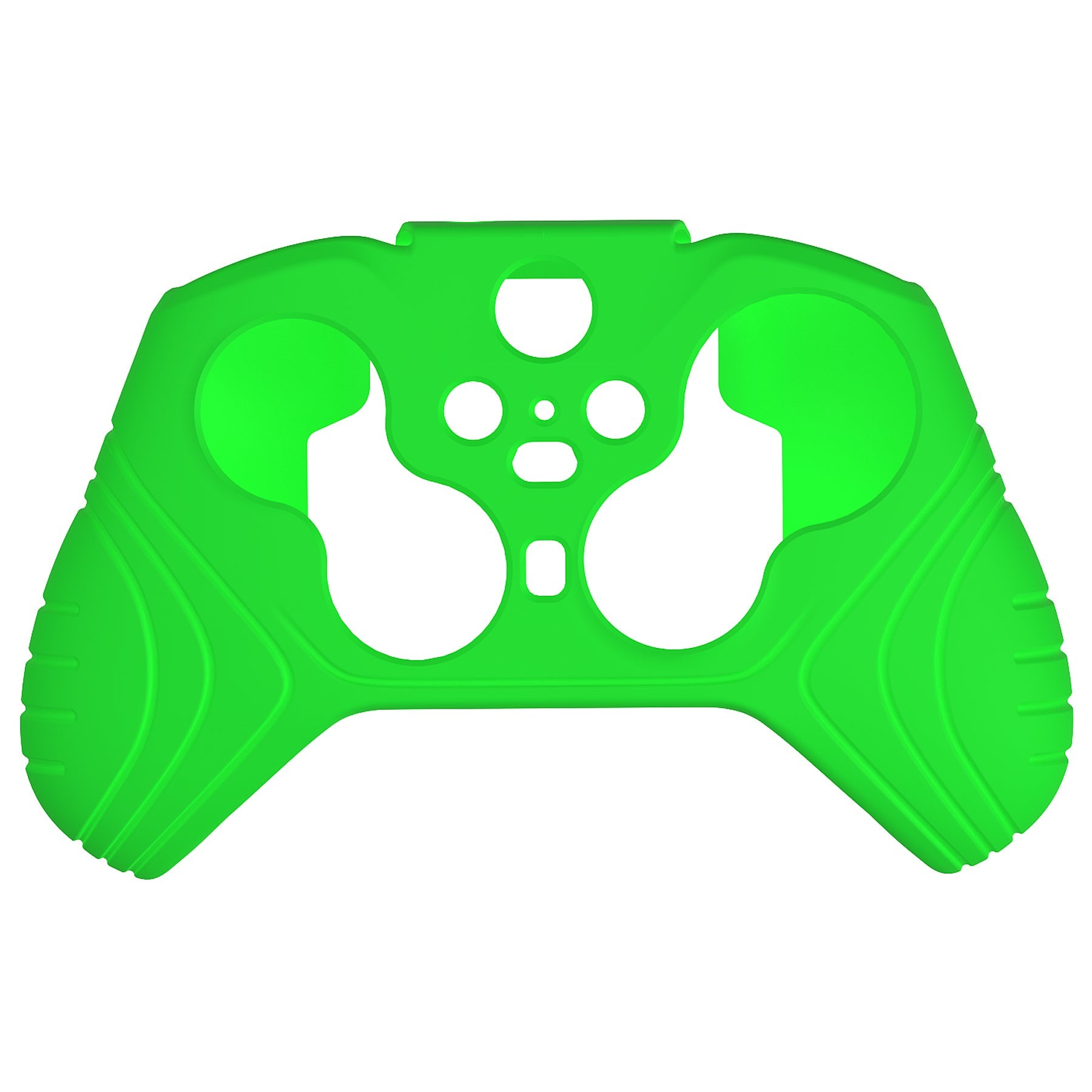 PlayVital Samurai Edition Anti Slip Silicone Case Cover for Xbox Elite Wireless Controller Series 2, Ergonomic Soft Rubber Skin Protector for Xbox Elite Series 2 with Thumb Grip Caps - Green - XBE2M011 playvital